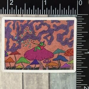 🌀10/$10🌀 Psychedelic Frog Reusable Waterproof Vinyl Sticker Decal